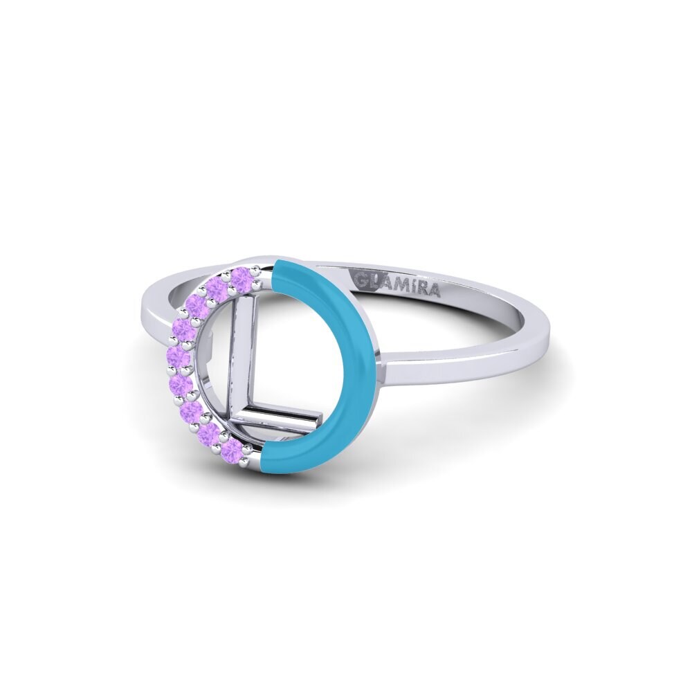 Palladium 950 Amethyst Ring Lemnos - L