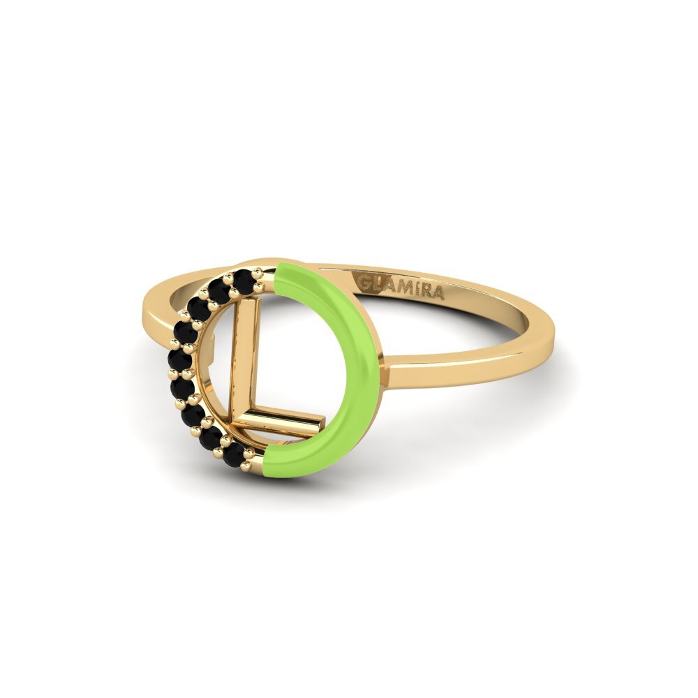 Schwarzer Diamant Ring Lemnos - L