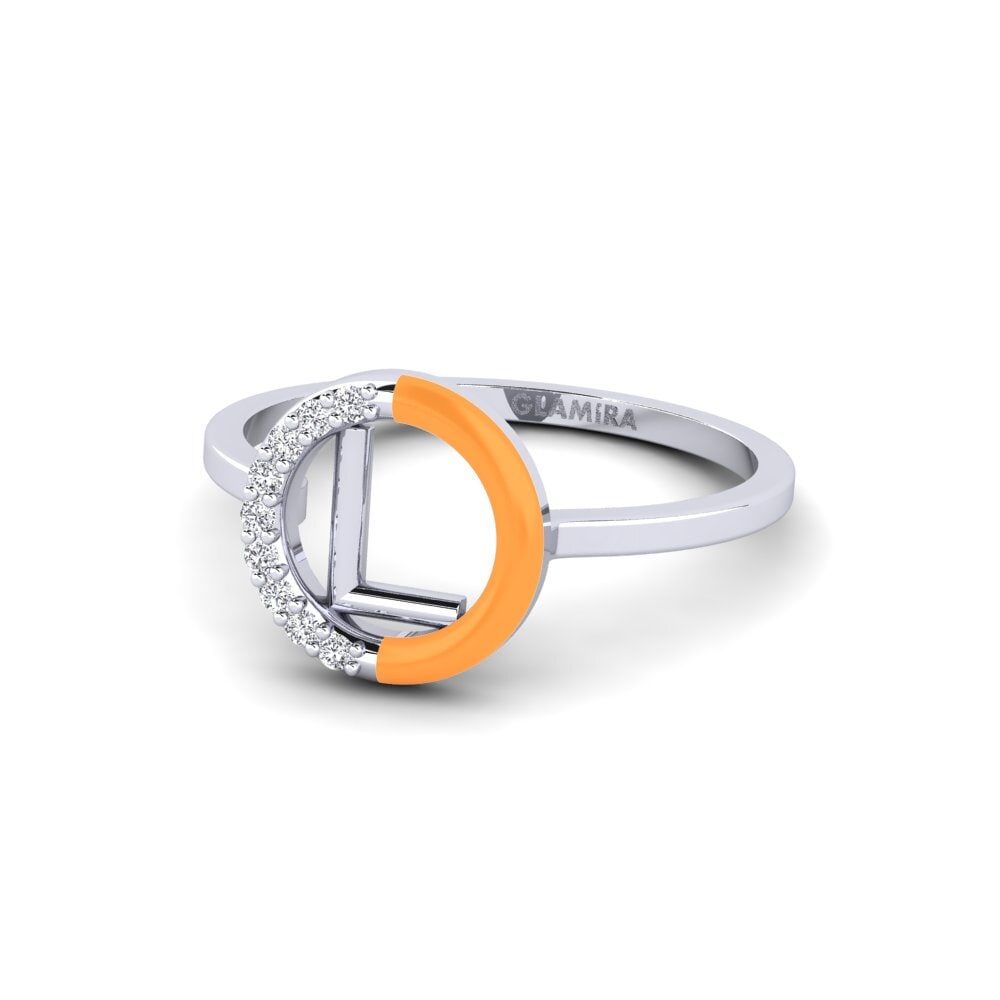 Weiß-Silber Ring Lemnos - L