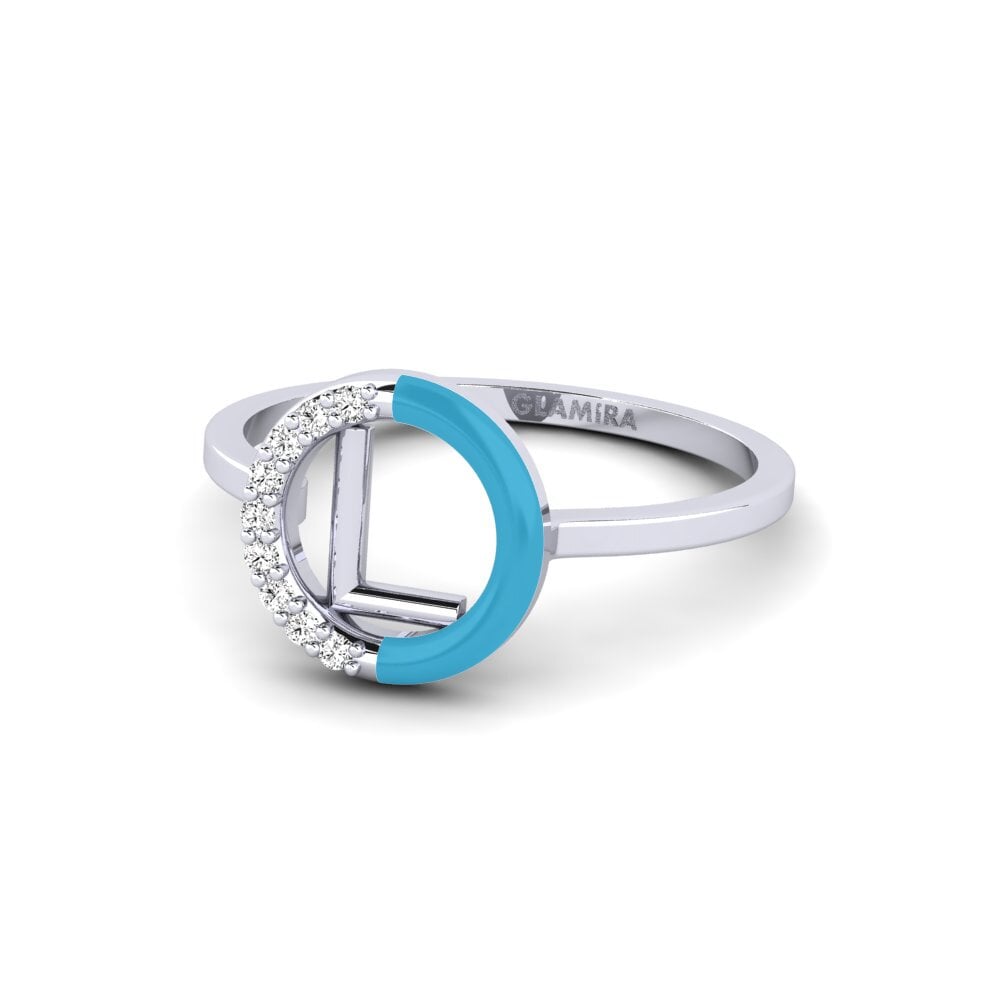 Palladium 950 Moissanit Ring Lemnos - L