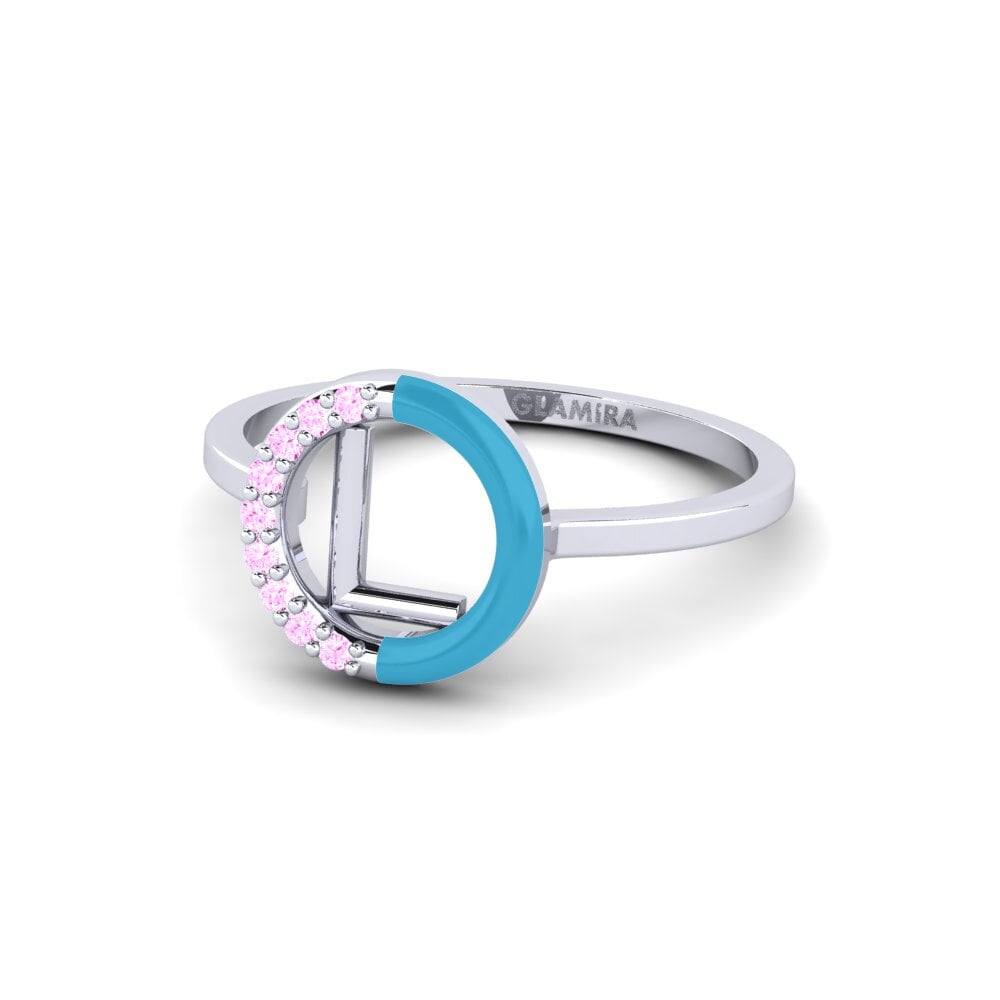 Palladium 950 Rosa Saphir Ring Lemnos - L