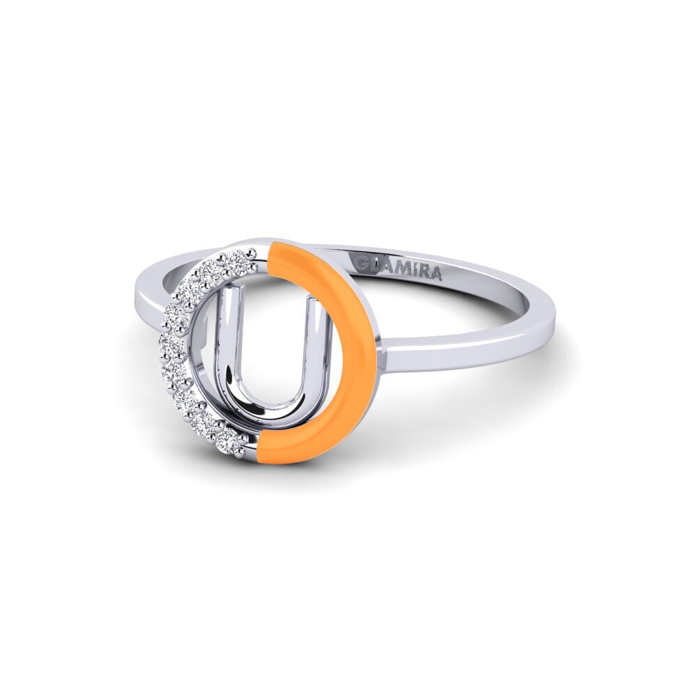Weiß-Silber Ring Lemnos - U