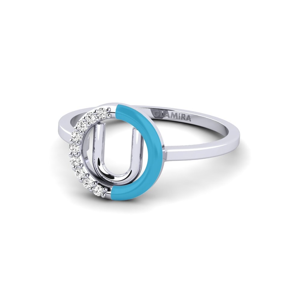 Palladium 950 Moissanit Ring Lemnos - U