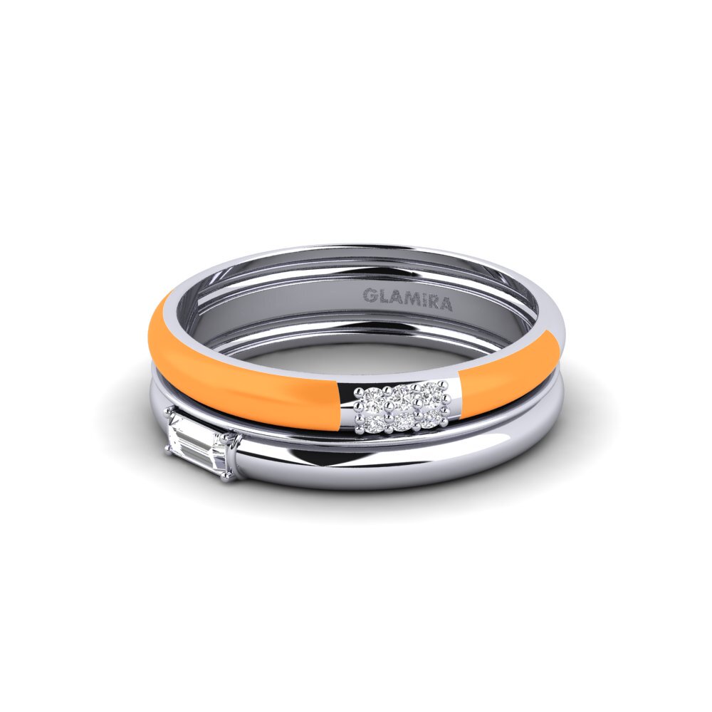 Weiß-Silber Ring Limnos
