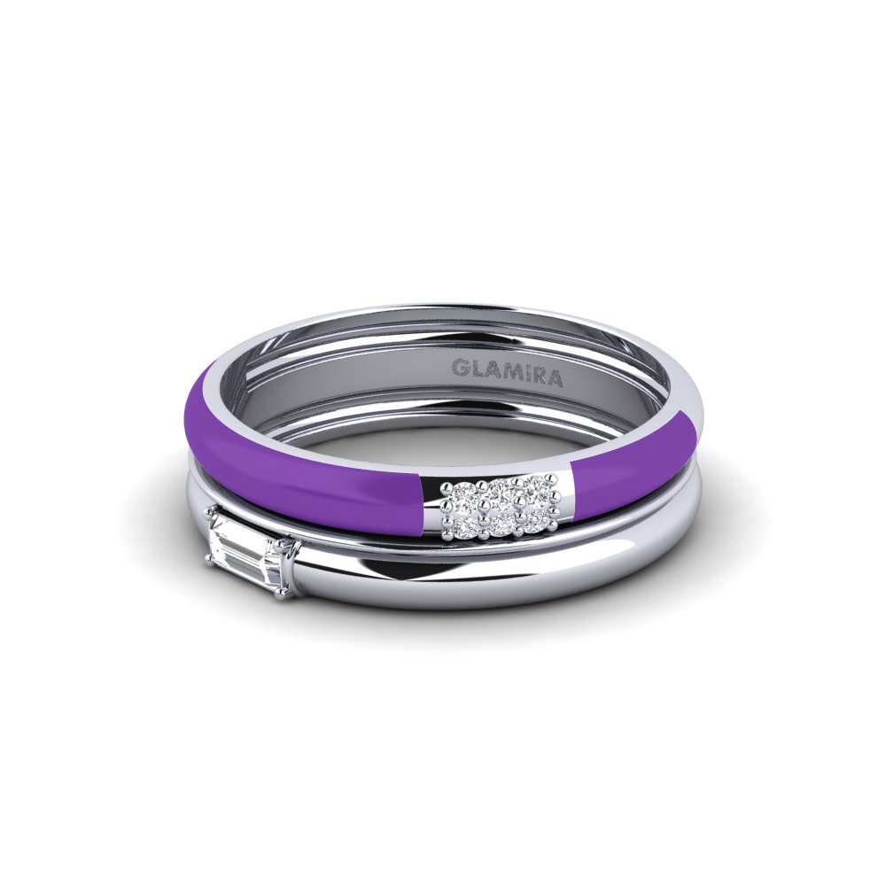 Weiß-Silber Ring Limnos