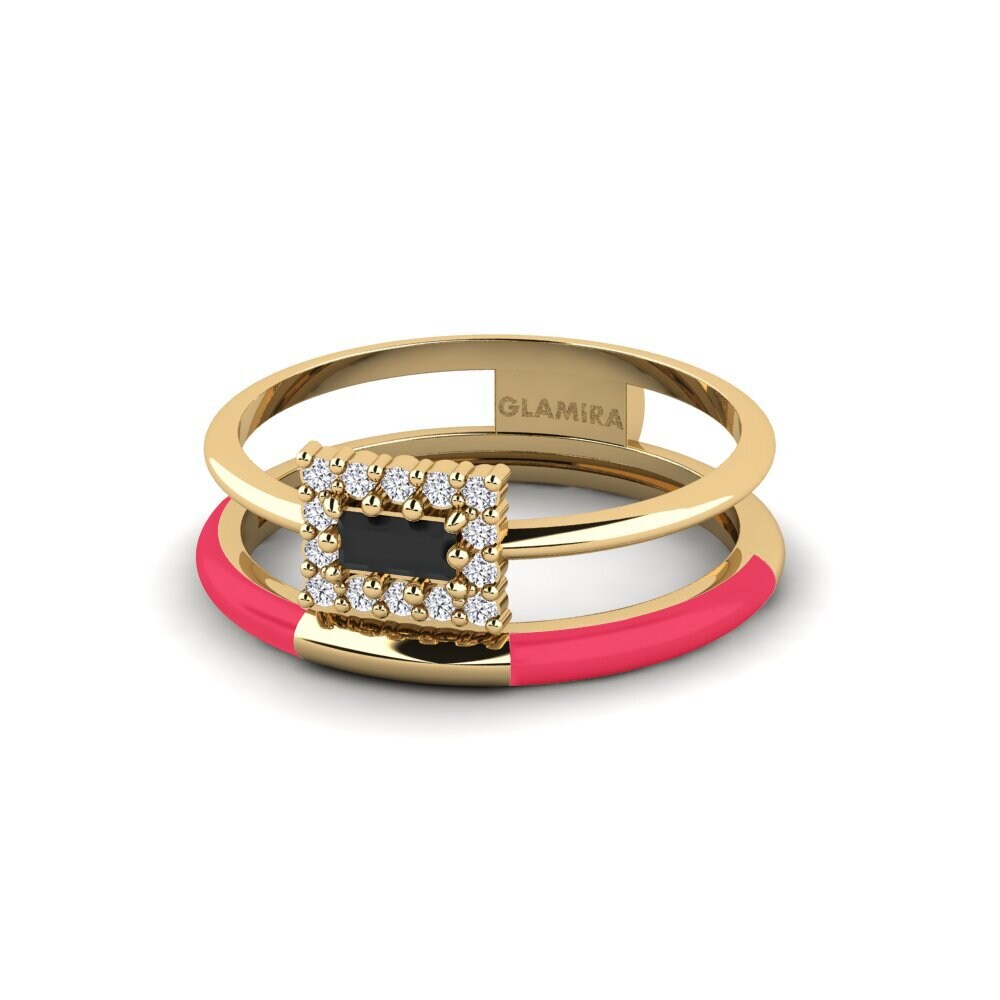 Schwarzer Saphir Ring Meriden