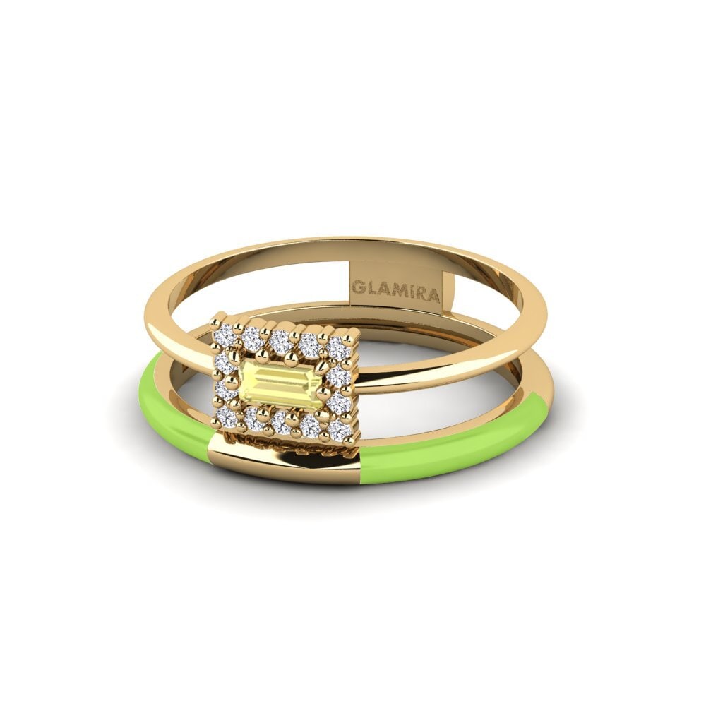 Zafiro amarillo Anillo Meriden