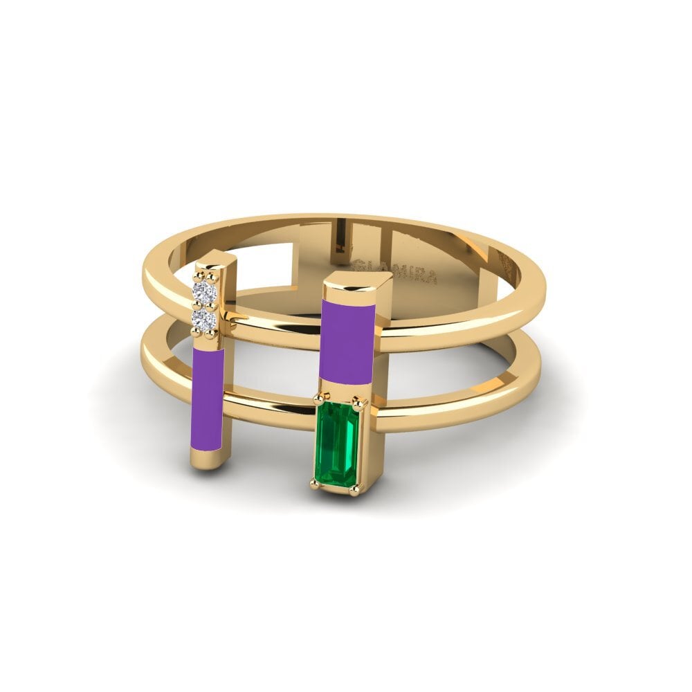 Grüner Zirkonia Ring Milos