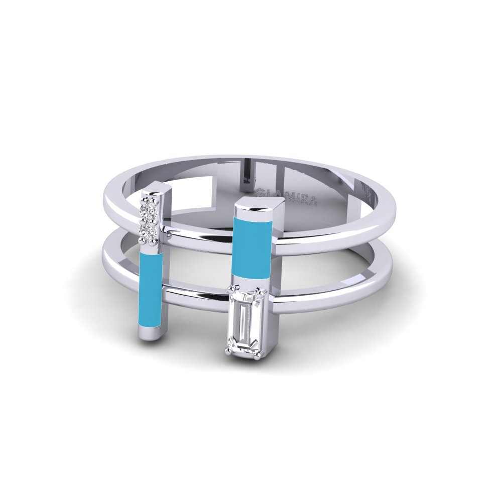 950 Platinum Ring Milos