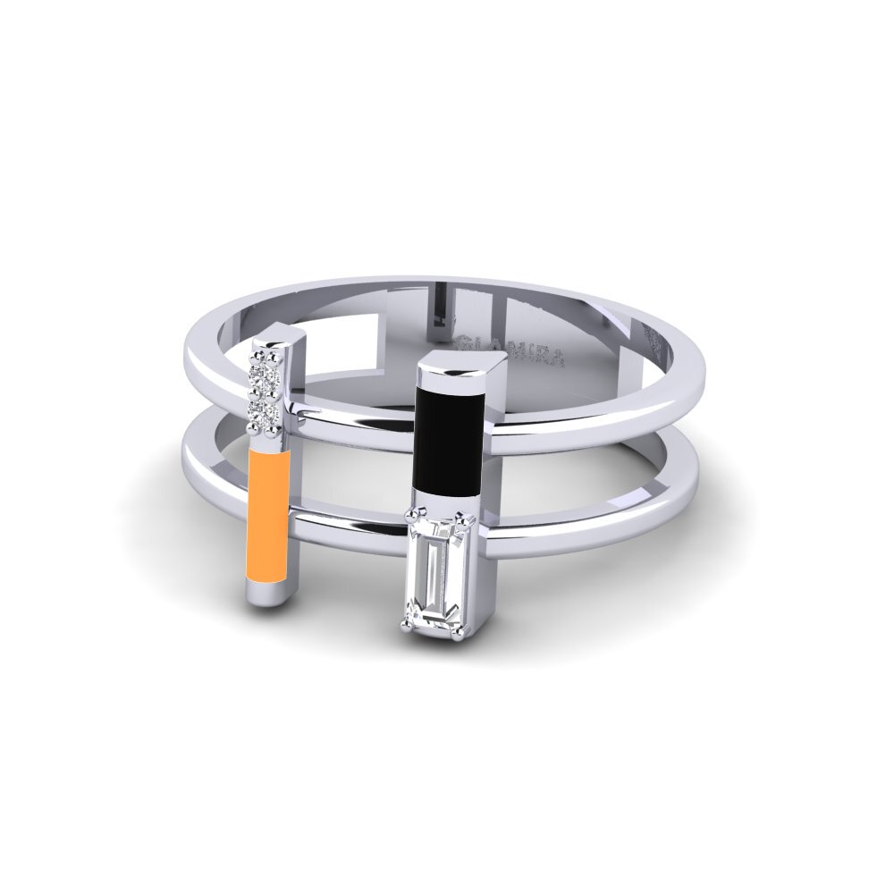 Weißgold 375 Ring Milos