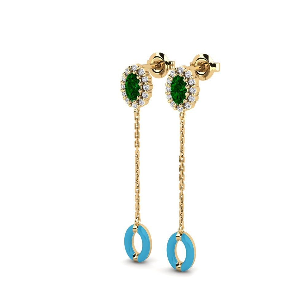 Zircone Verde Orecchino da donna Moffat