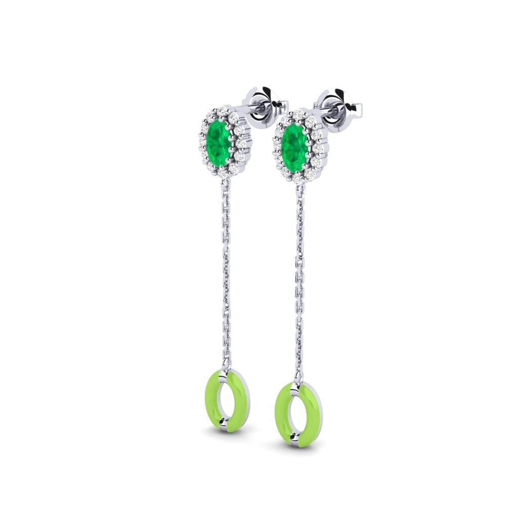 9ct White Gold Women's Earring Moffat