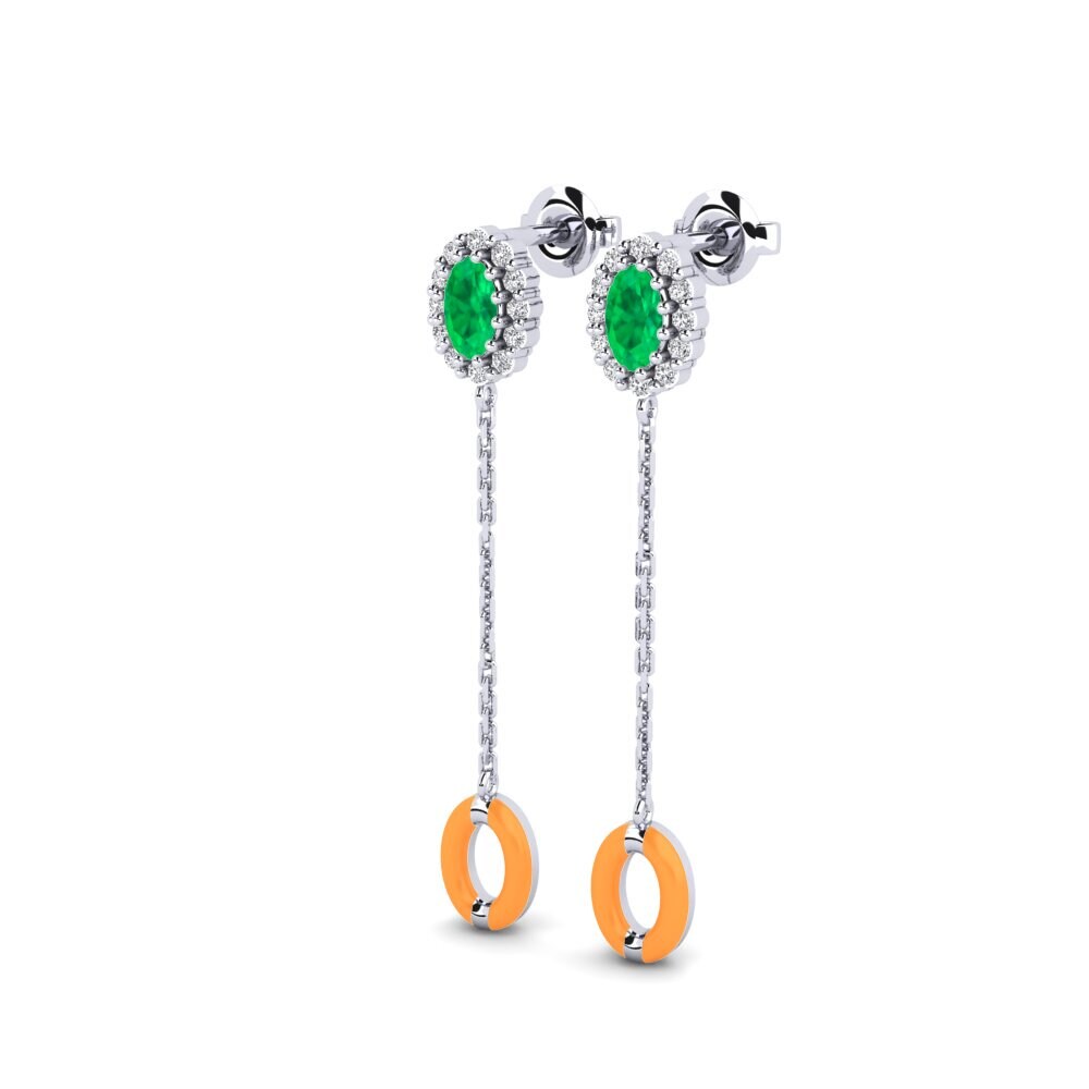 Plata 925 Pendiente de mujer Moffat