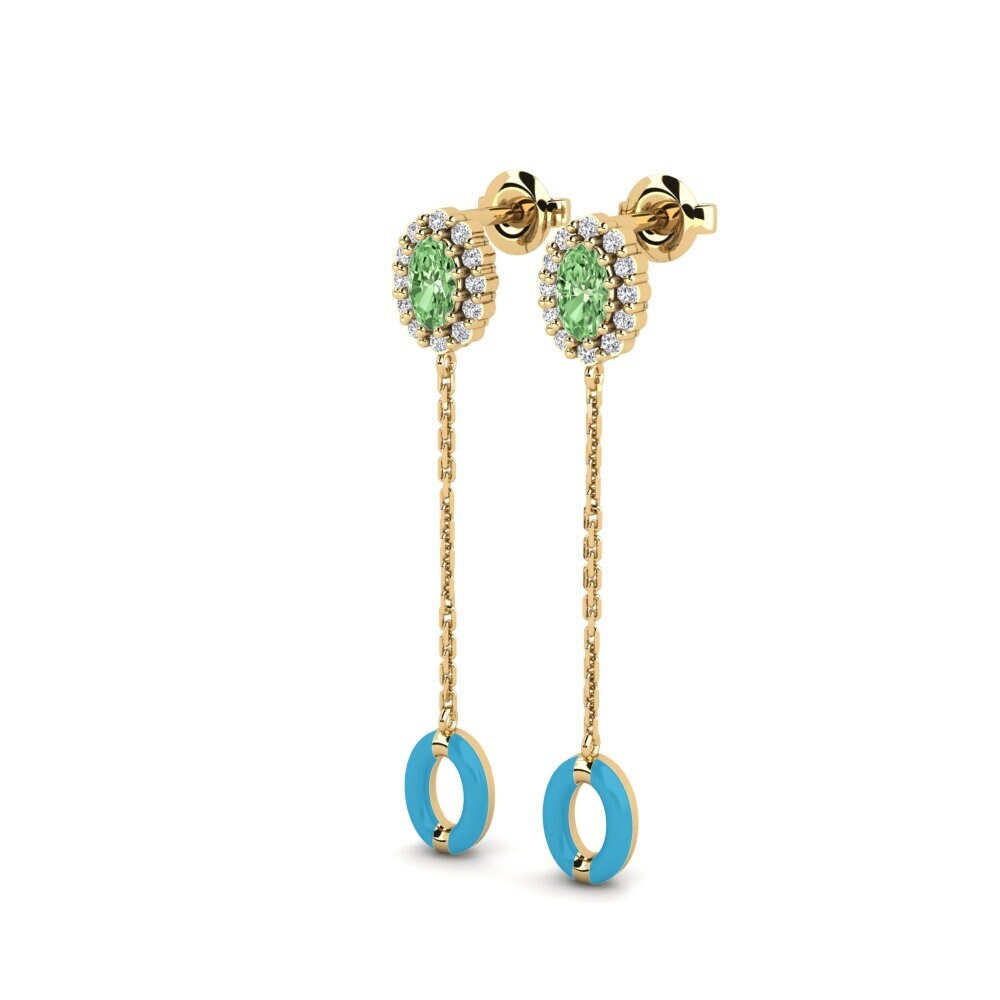 Diamante Verde Orecchino da donna Moffat