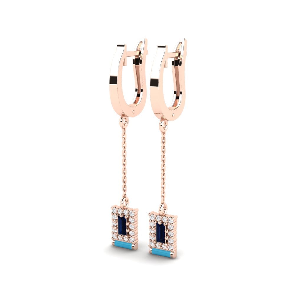 14k Rose Gold Women's Earring Monument