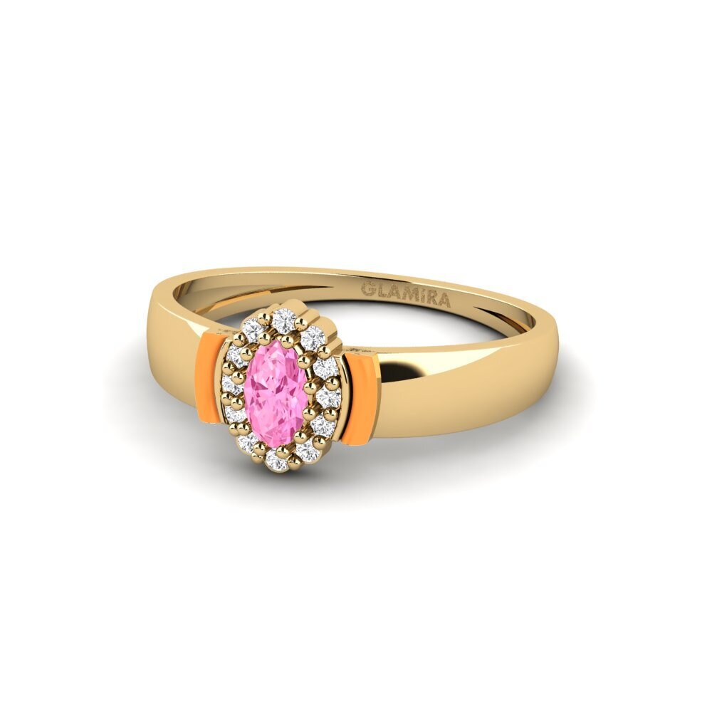 Rosa Saphir Ring Newark