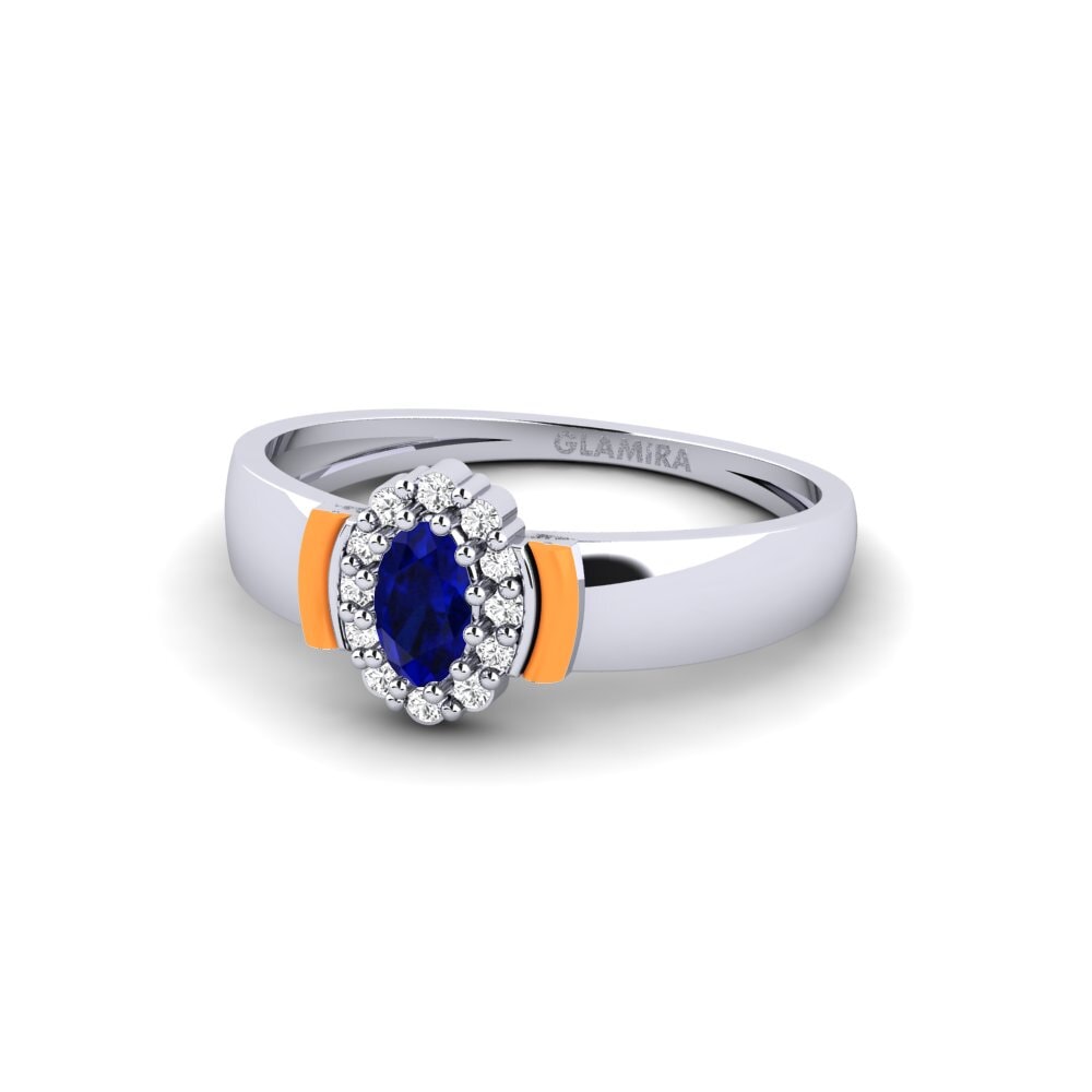 Weiß-Silber Ring Newark