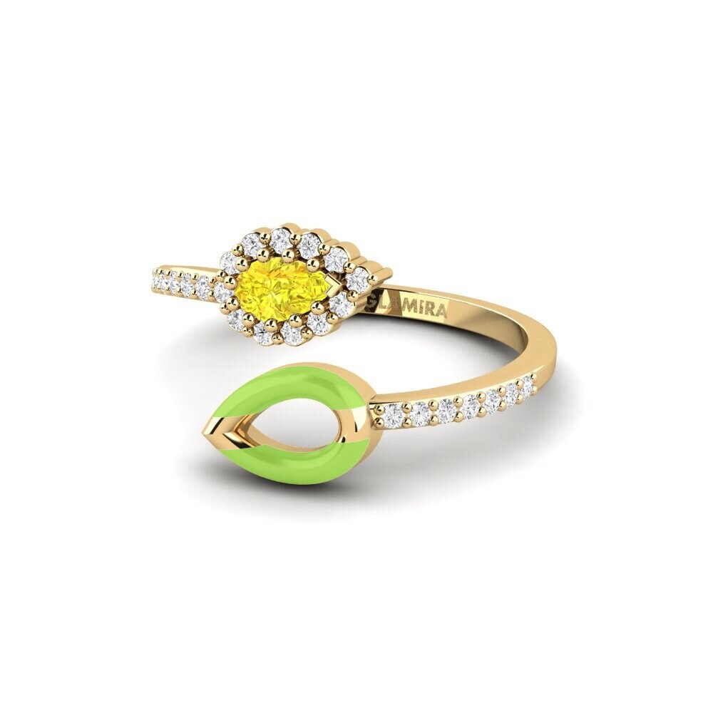 Zafiro amarillo Anillo Nucla