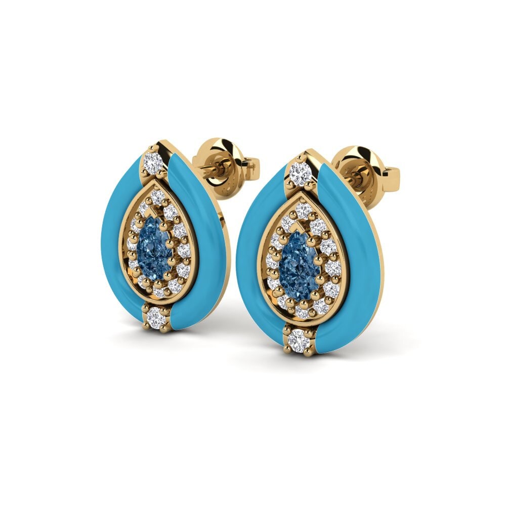 Diamante Azul Pendiente de mujer Paoli