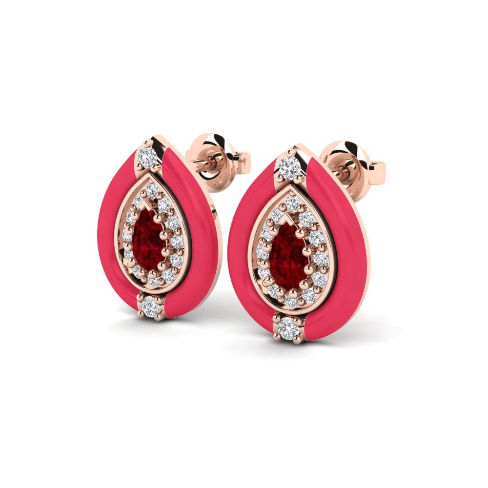 14k Rose Gold Women's Earring Paoli