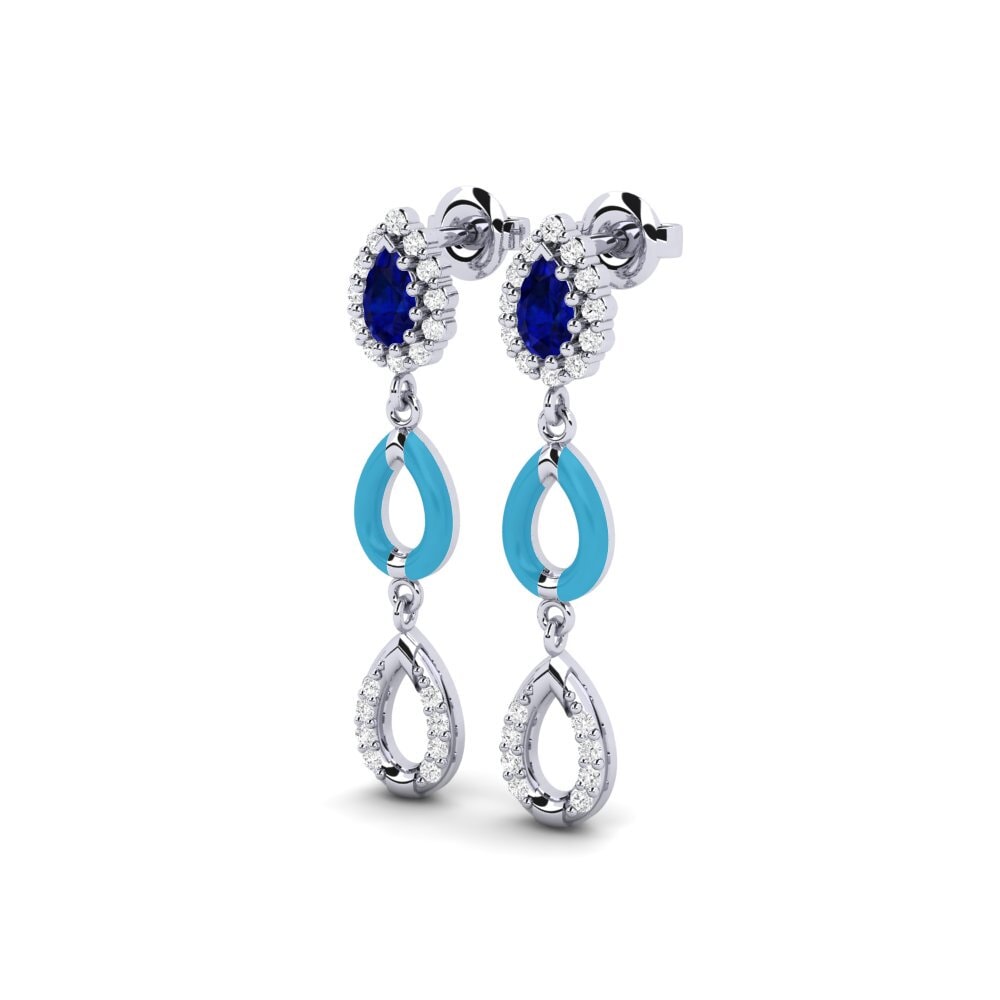 9ct White Gold Women's Earring Ramah