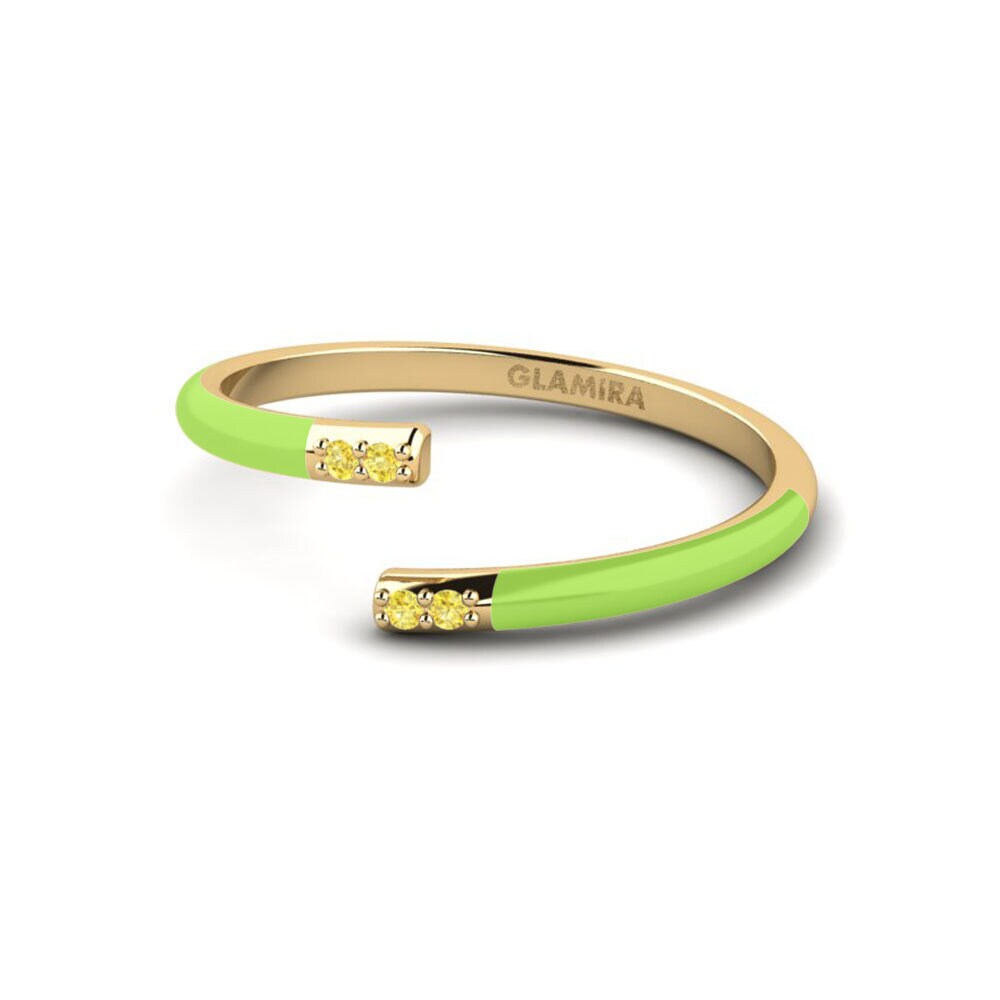 Saphir Jaune Bague Rhodes