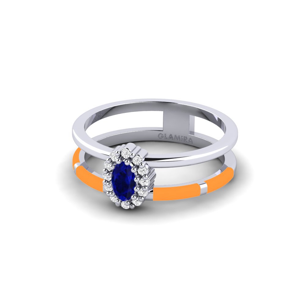 Weiß-Silber Ring Roligt