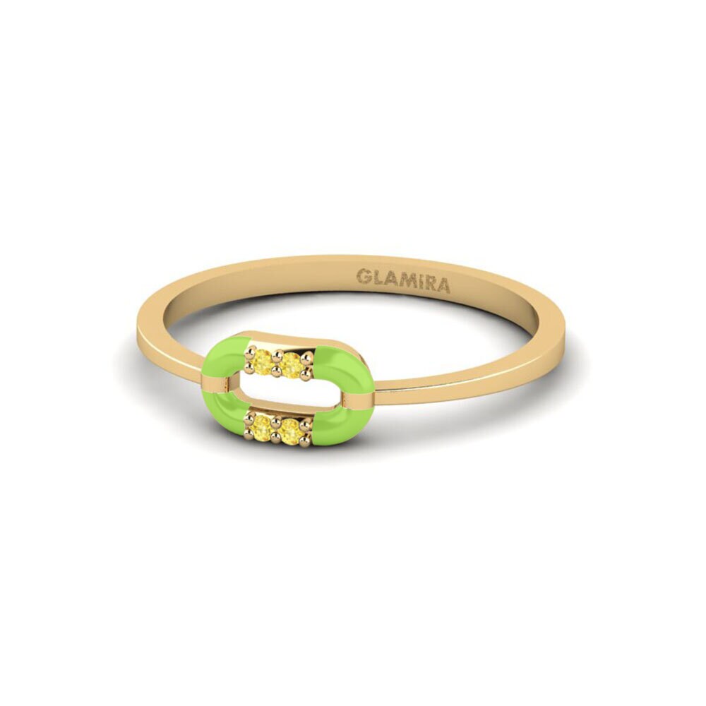 Saphir Jaune Bague Samothrace