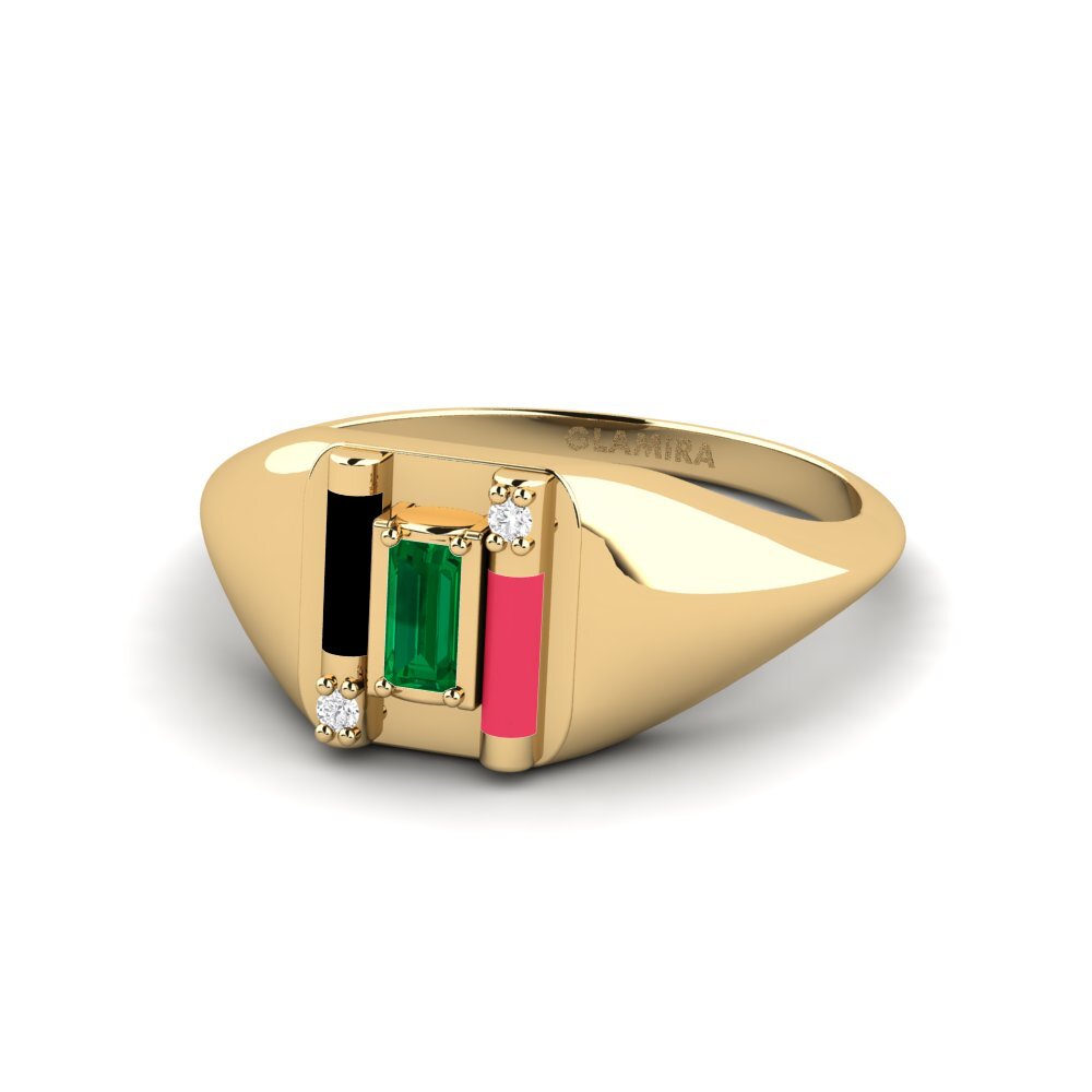 Grüner Zirkonia Ring Skyro