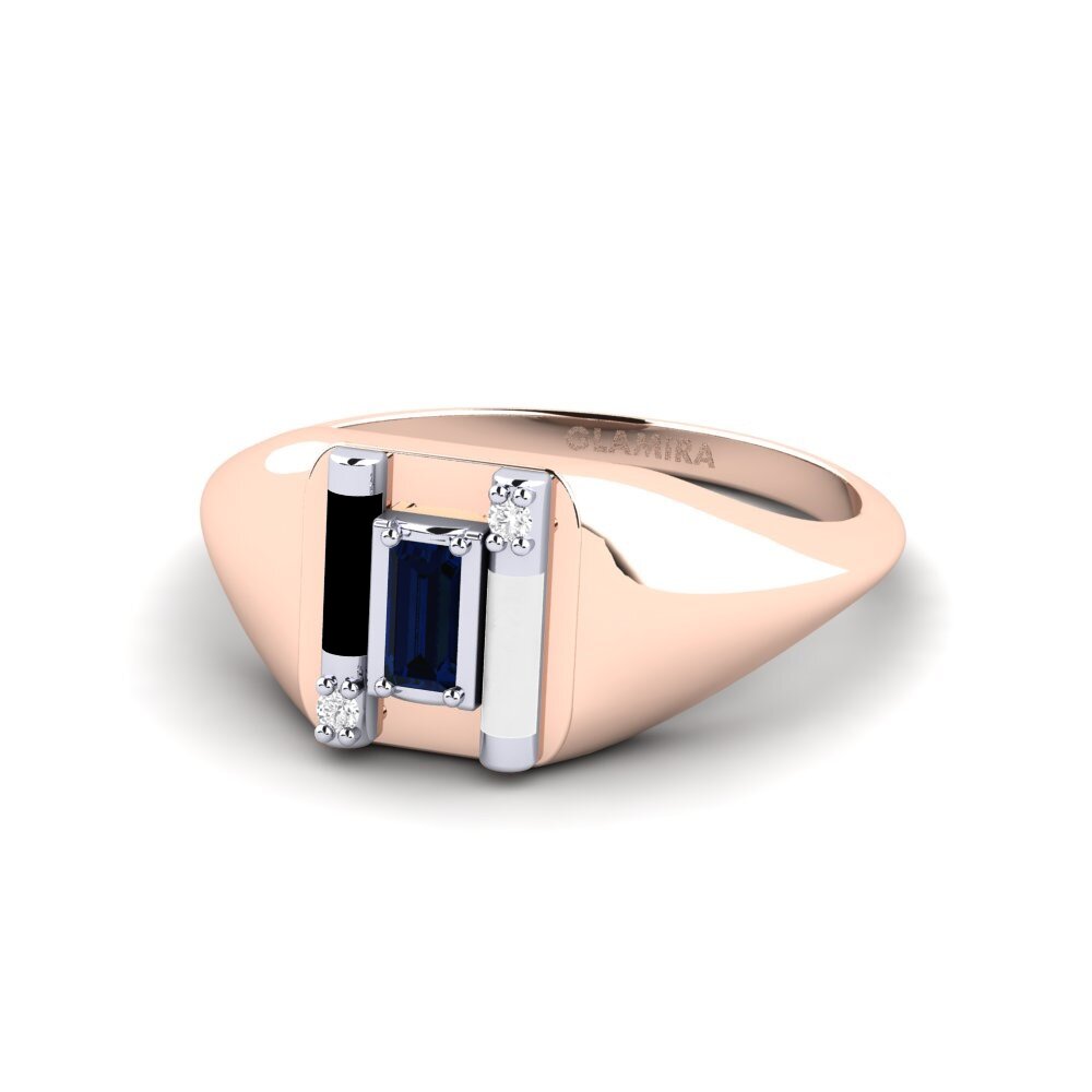 750 Rot & Weißgold Ring Skyro