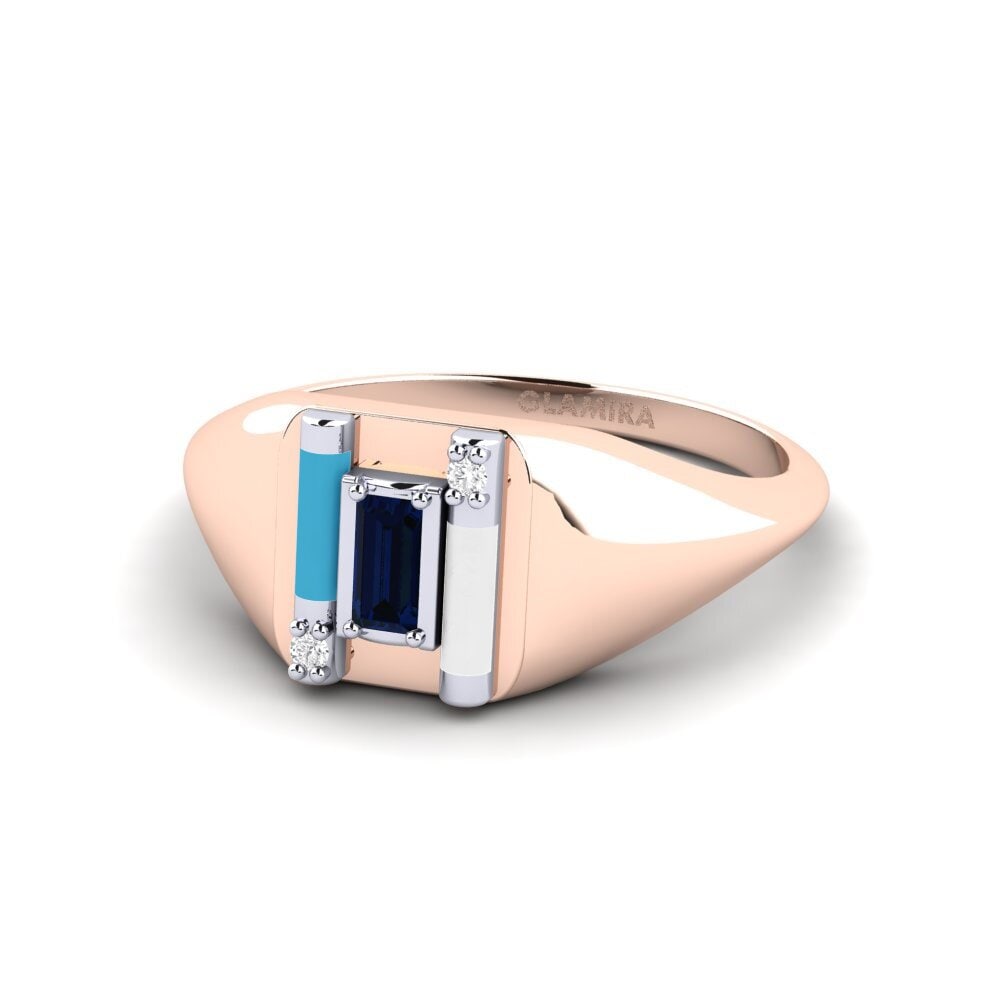 750 Rot & Weißgold Ring Skyro