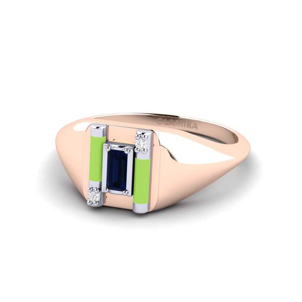 375 Rot & Weißgold Ring Skyro