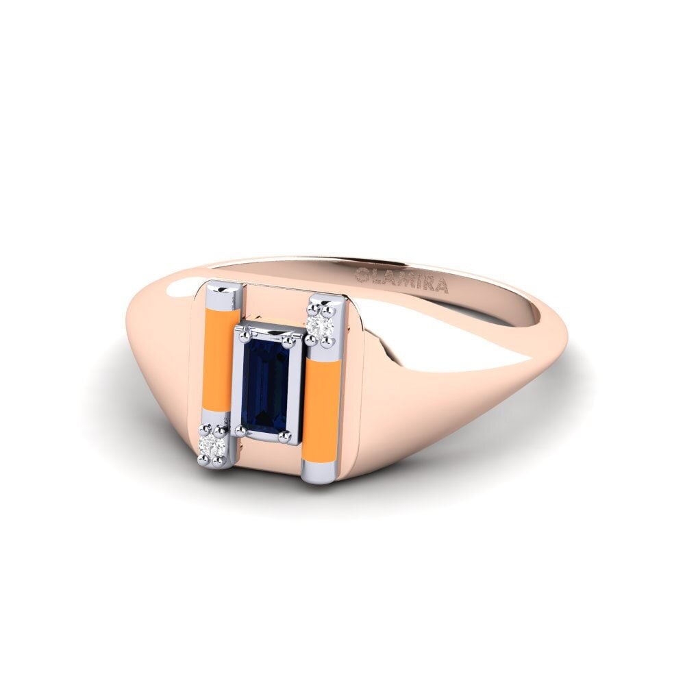 375 Rot & Weißgold Ring Skyro