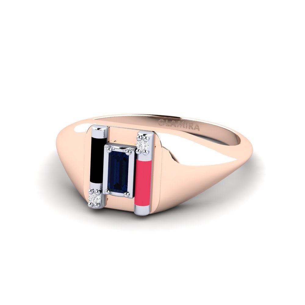 750 Rot & Weißgold Ring Skyro