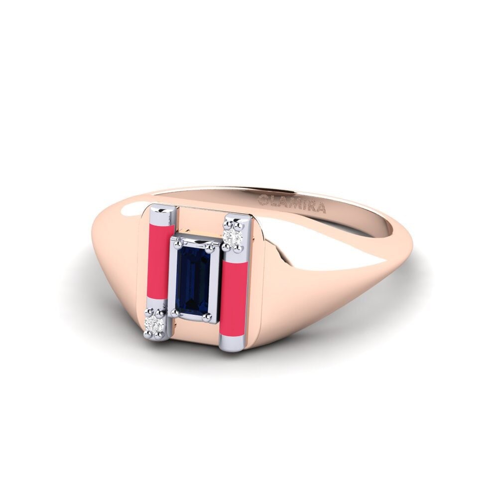 750 Rot & Weißgold Ring Skyro