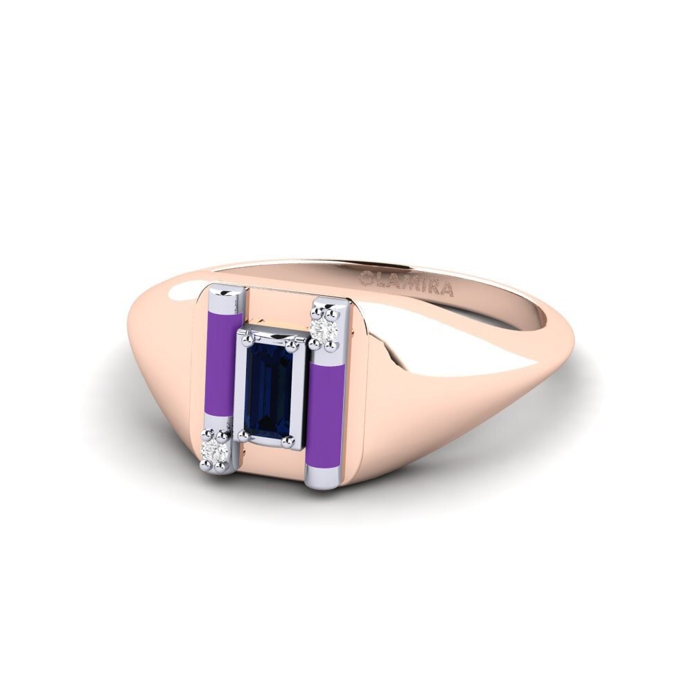 375 Rot & Weißgold Ring Skyro