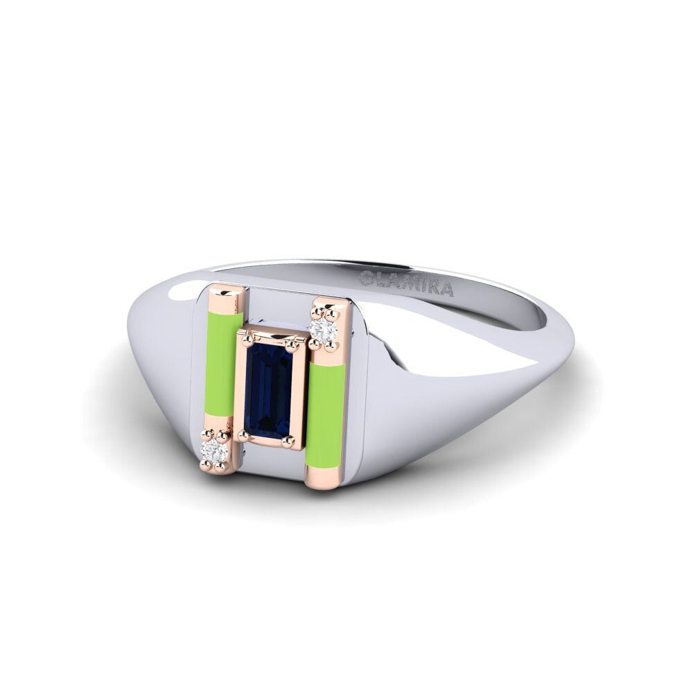 375 Weiß & Rotgold Ring Skyro