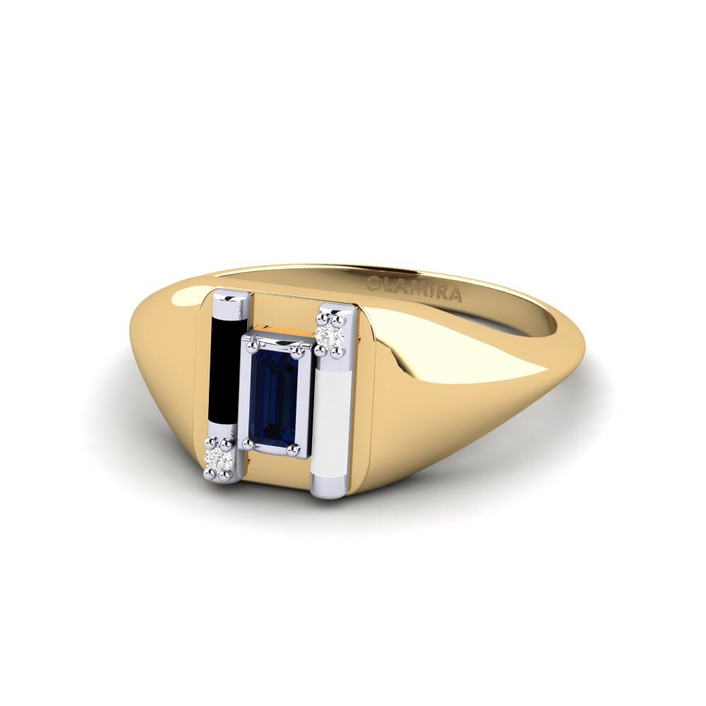 750 Gelb & Weißgold Ring Skyro