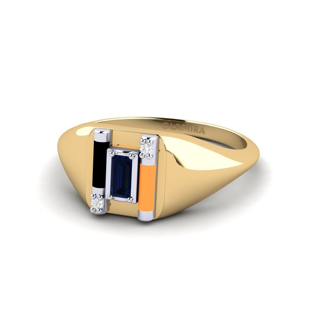375 Gelb & Weißgold Ring Skyro