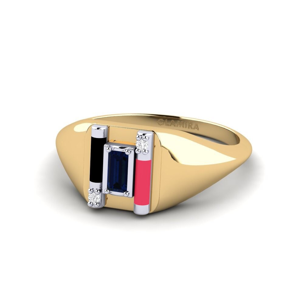 750 Gelb & Weißgold Ring Skyro