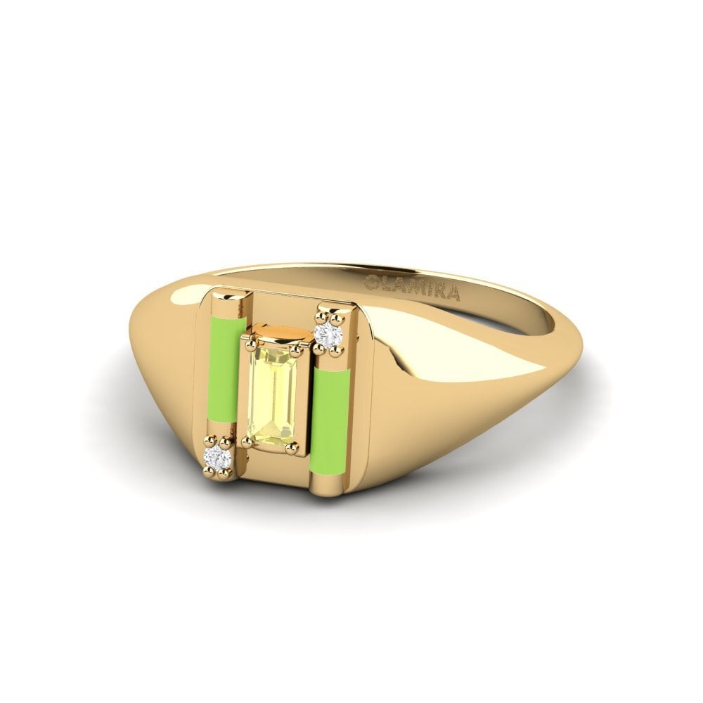 Zafiro amarillo Anillo Skyro