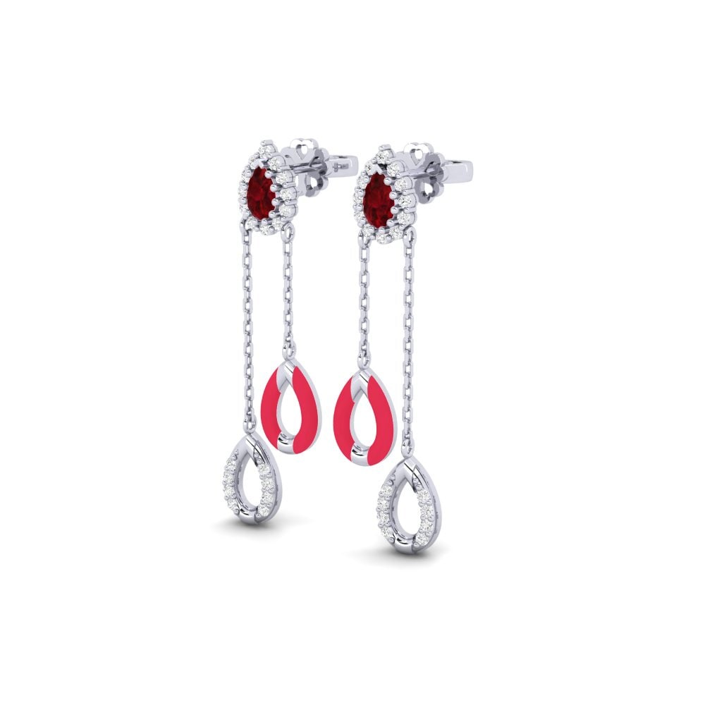 9ct White Gold Women's Earring Starkville