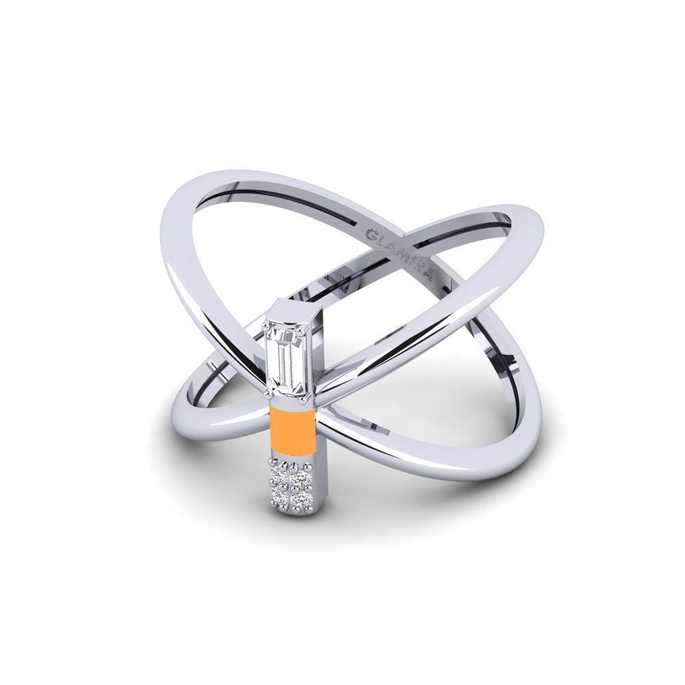 Weiß-Silber Ring Tinosa