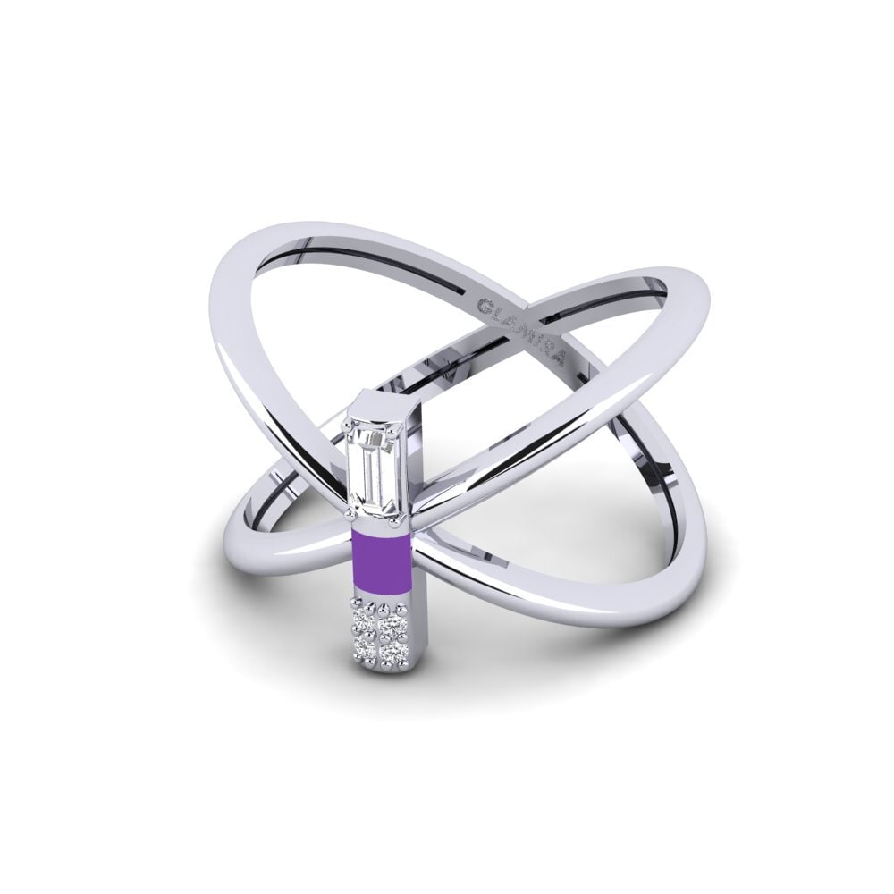 Weiß-Silber Ring Tinosa