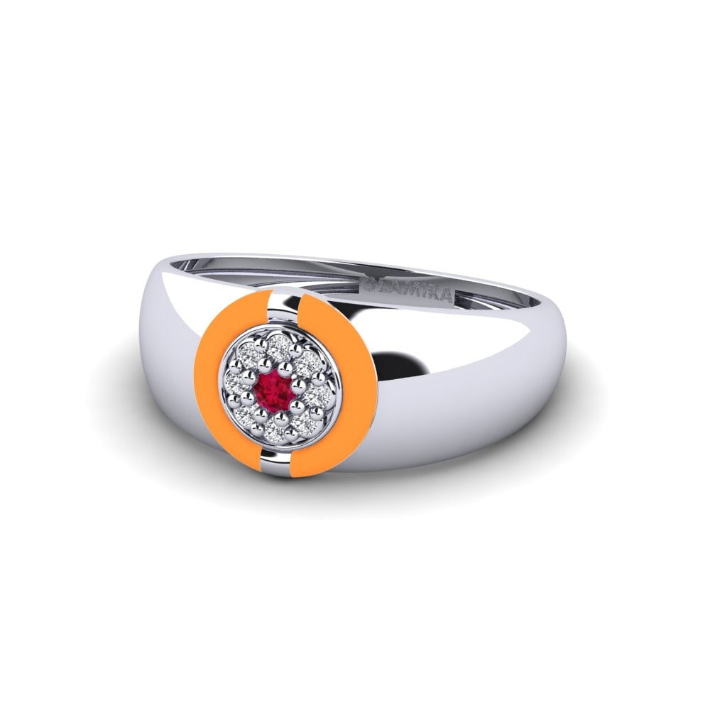 Weiß-Silber Ring Tolland