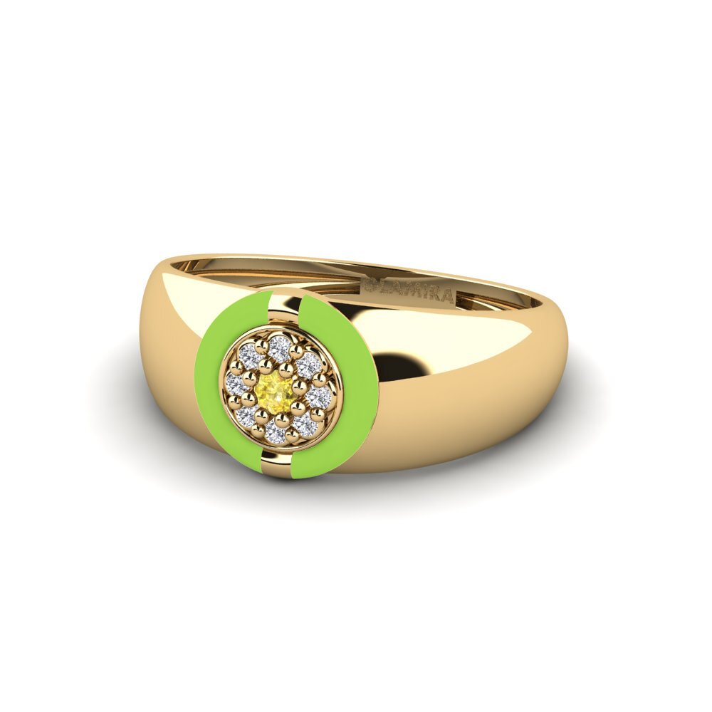 Zafiro amarillo Anillo Tolland