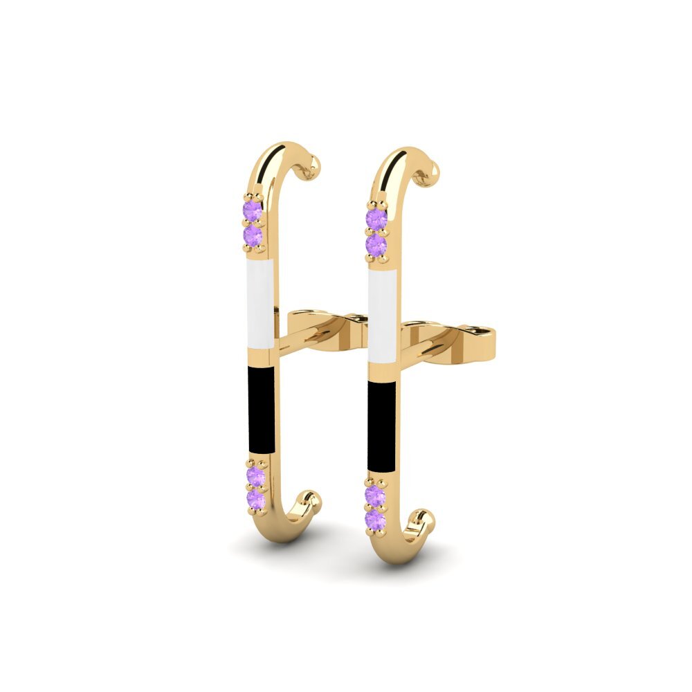 Amethyst Damen ohrring Varvara