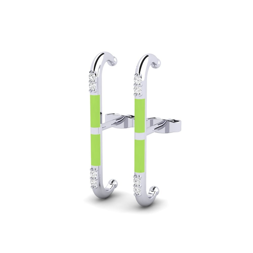 9ct White Gold Women's Earring Varvara