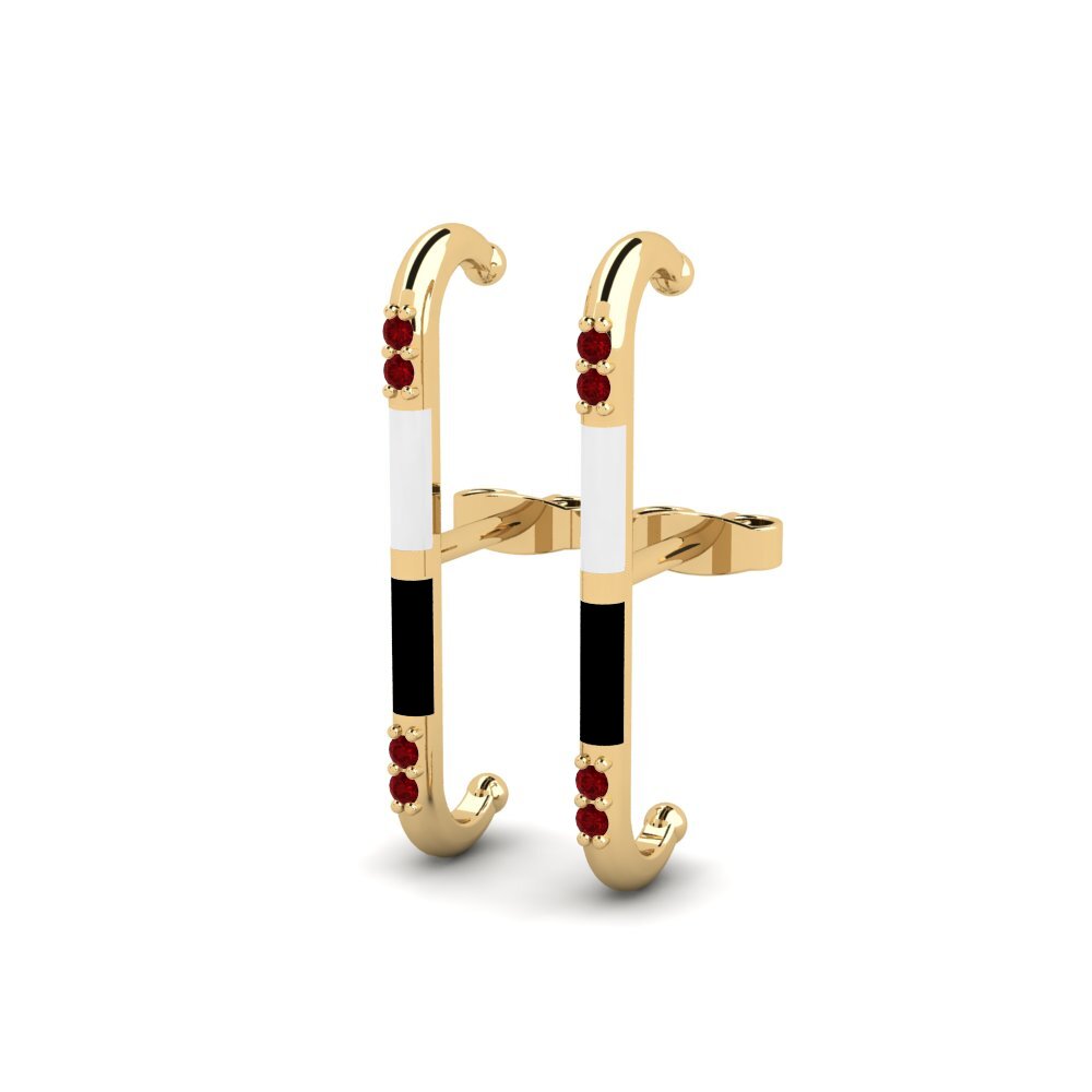 Red Zirconia Women's Earring Varvara