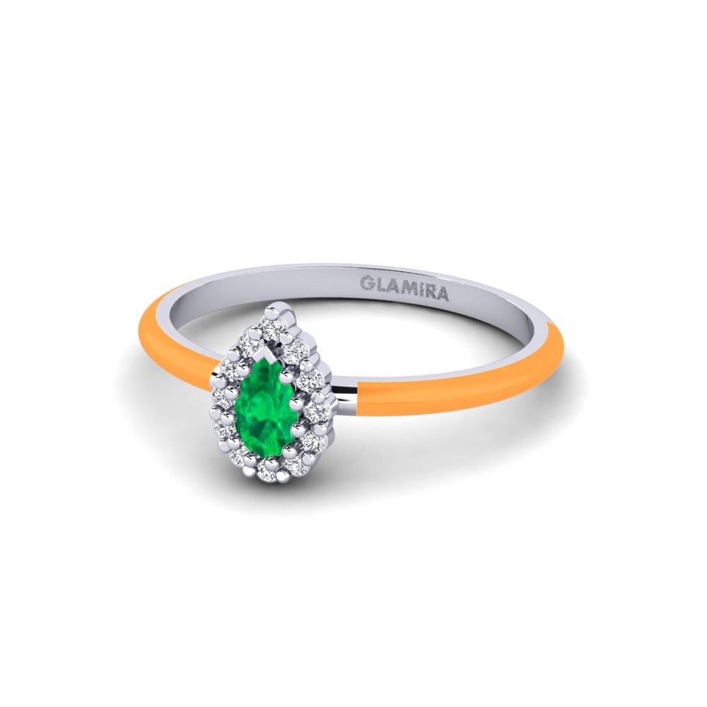 Weiß-Silber Ring Zabava